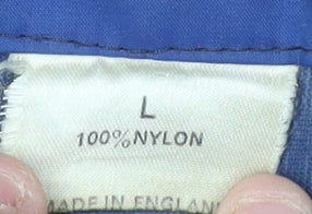 Yoredale Men's Blue Nylon Hooded Parka Jacket L