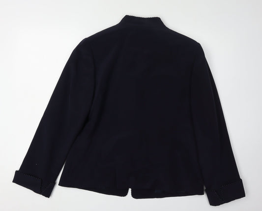 Windsmoor Women's Blue Silk Suit Jacket Size 14