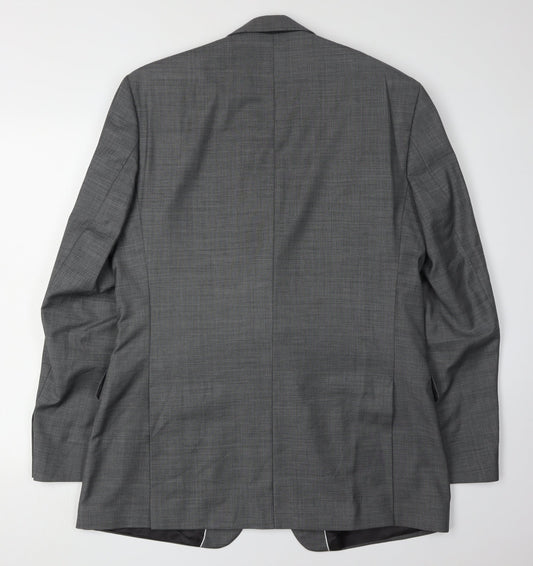 Mens UK Size 42 Jeff Banks Regular Grey Suit Jacket