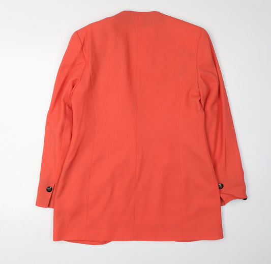 Jacques Vert Women's Orange Blazer, Size 12, Formal Wear