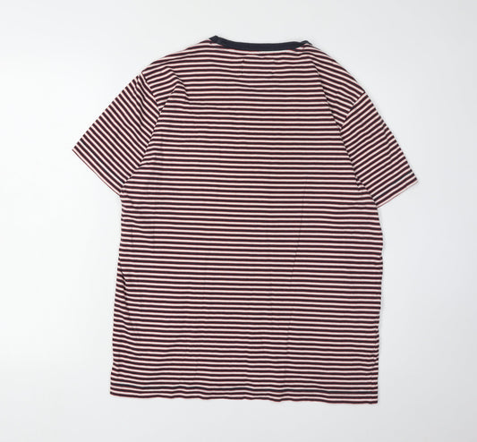 Original Penguin Men's Multicolour Striped T-Shirt M