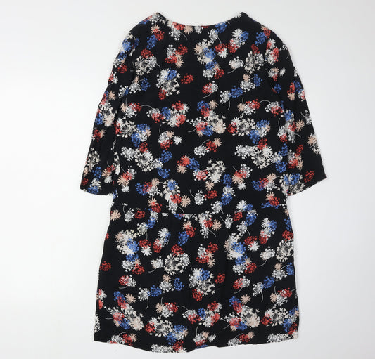 Comptoir des Cotonniers Women's Black Floral Dress