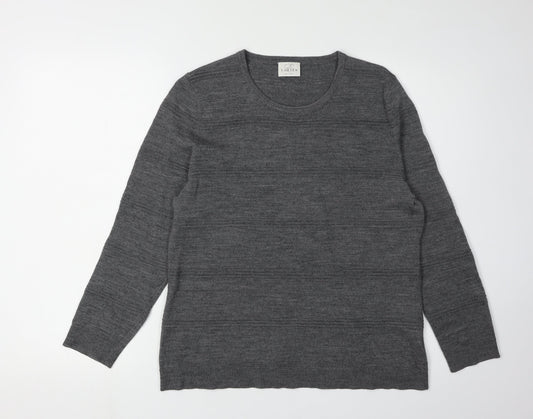 Womens UK Size 12 Eastex Grey Pullover Jumper