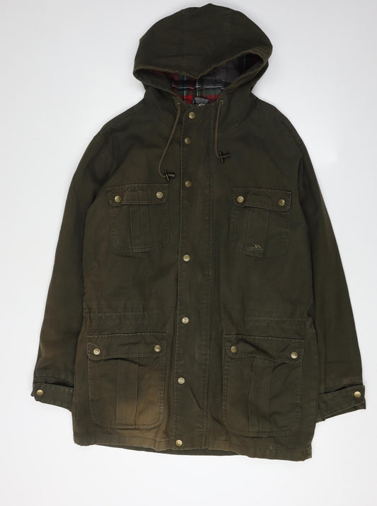 Womens UK Size S Trespass Green Parka Coat