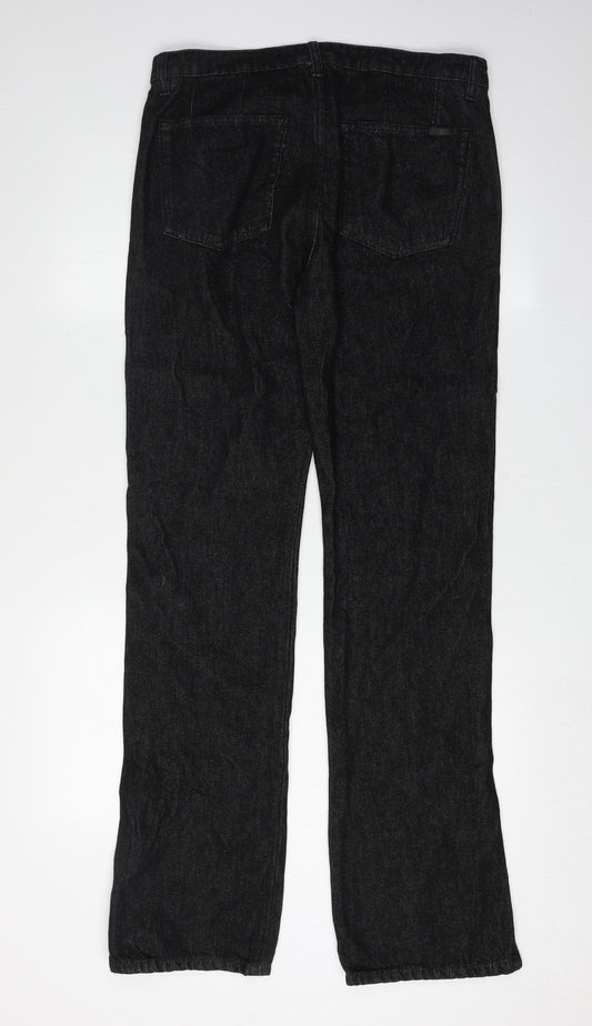 Massimo Dutti Women's Black Straight Jeans UK 10