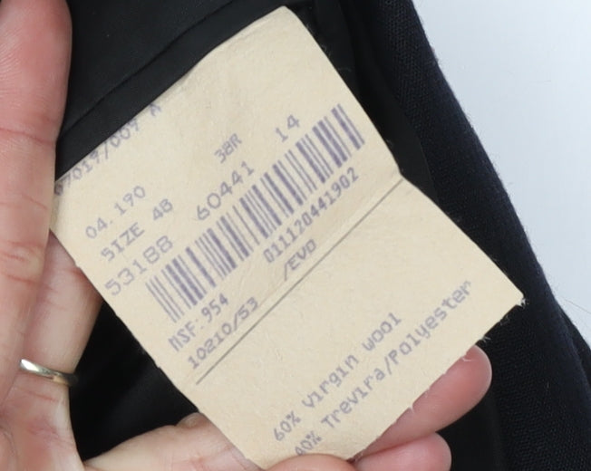 Mens UK Size 38 Baumler Black Suit Jacket