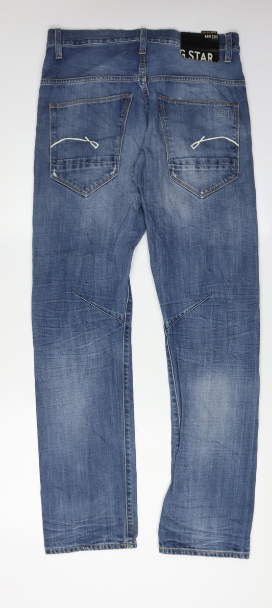 G-Star Raw Men's Blue Tapered Jeans 31 Waist