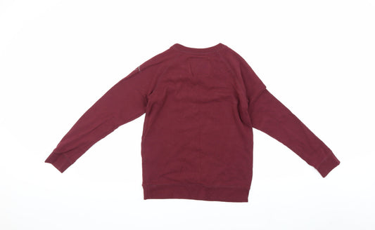 Womens UK Size 8 Jack Wills Red Pullover Sweatshirt
