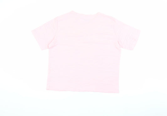 Honor Millburn Women's Pink Henley T-Shirt Size M
