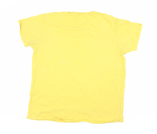 Mens UK Size XL Gap Yellow T-Shirt