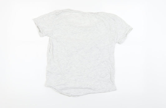 Womens UK Size XS H&M Grey Basic T-Shirt