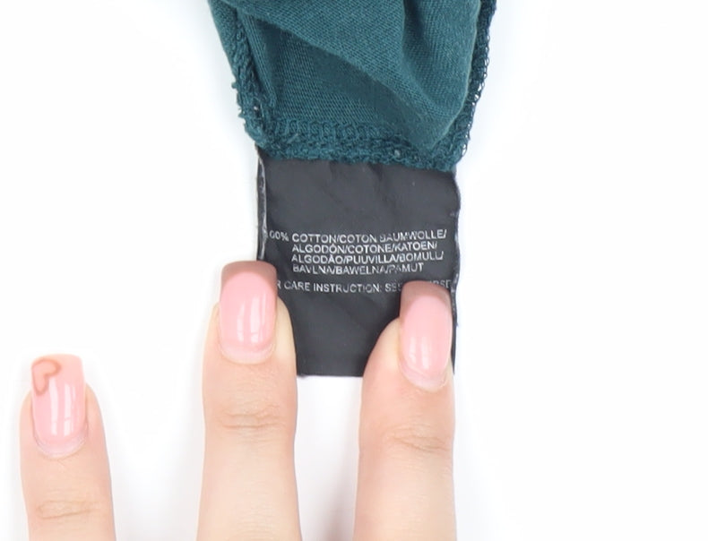 Mexx Women's Green Cotton V-Neck Tank Top XL