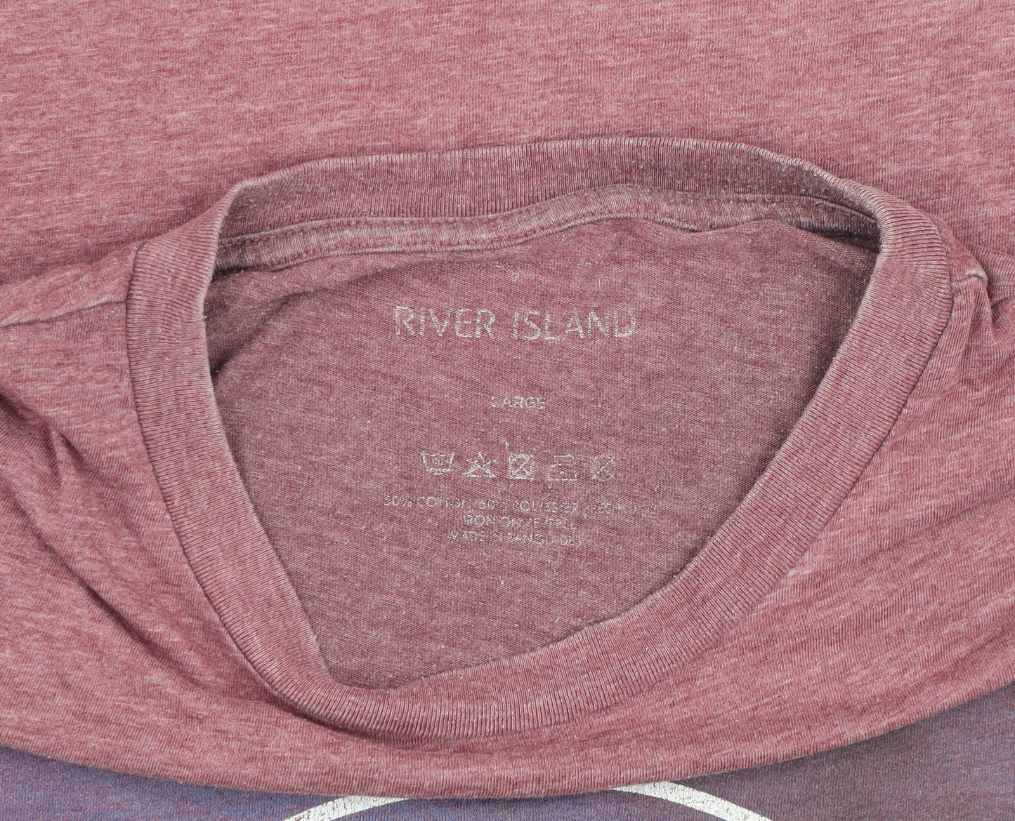 River Island Men's Red L Graphic City T-Shirt