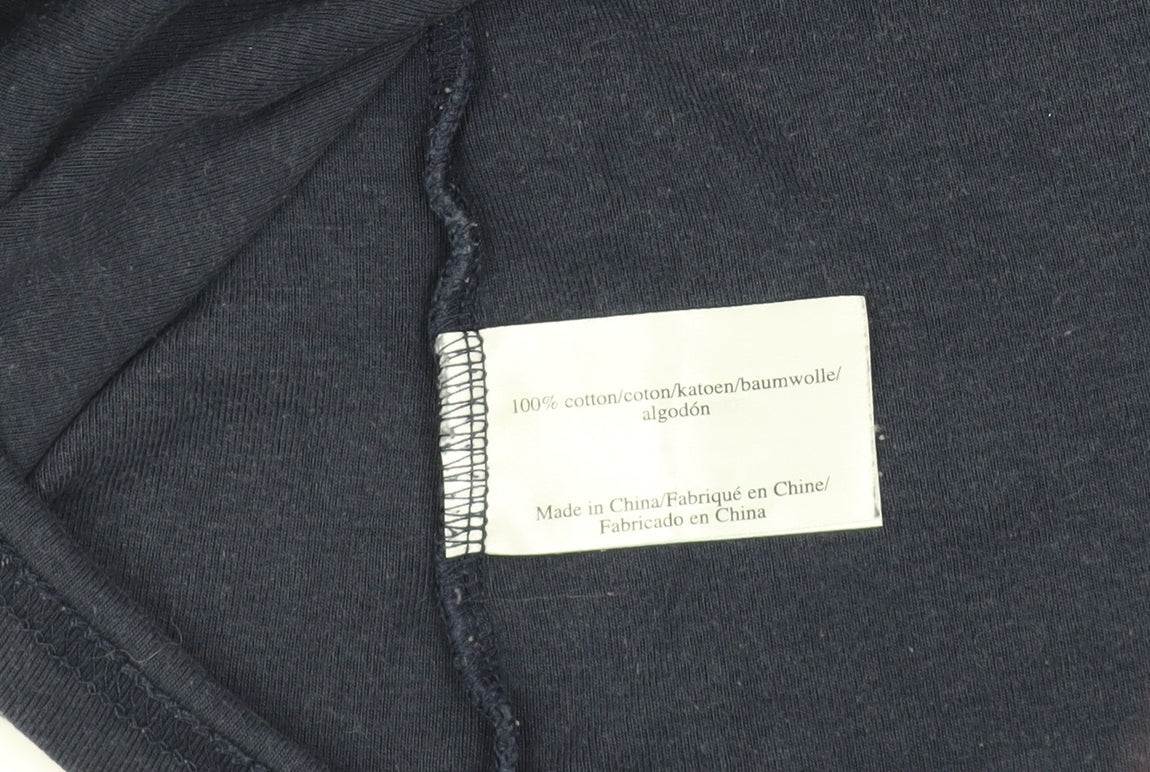 Laura Ashley Women's Blue V-Neck T-Shirt Size 12