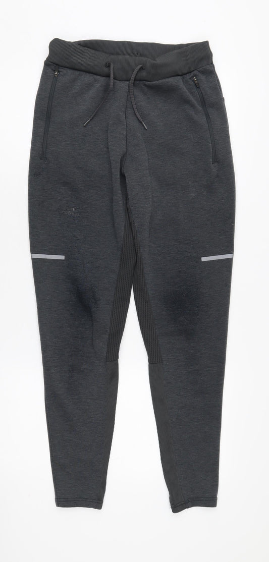 Mens UK Size S DECATHLON-activewear Regular Fit Jogger Grey Trousers