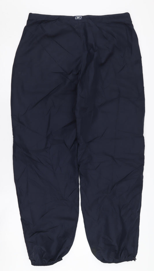 Reebok Unisex Adults Black Rain Trousers Size 14