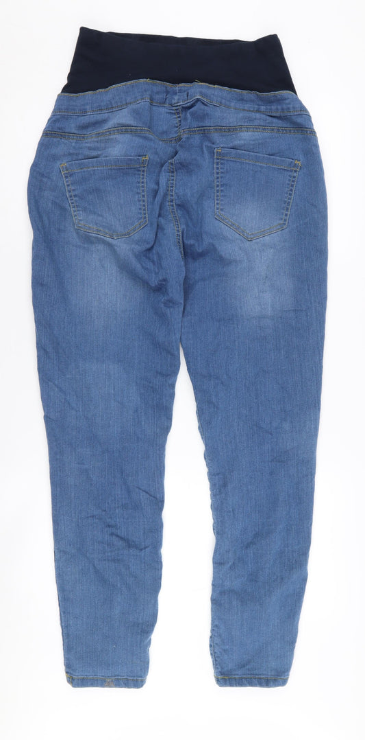 Boohoo Women's Blue Maternity Jeans Size 12