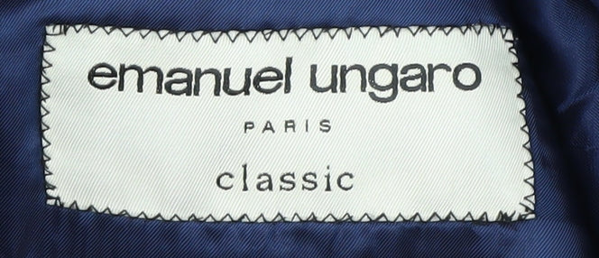 Emanuel Ungaro Men’s Blue Classic Jacket, Size 44L