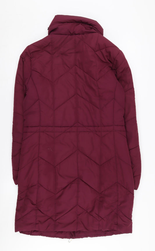 Womens UK Size 8 Marks and Spencer Red Puffer Jacket