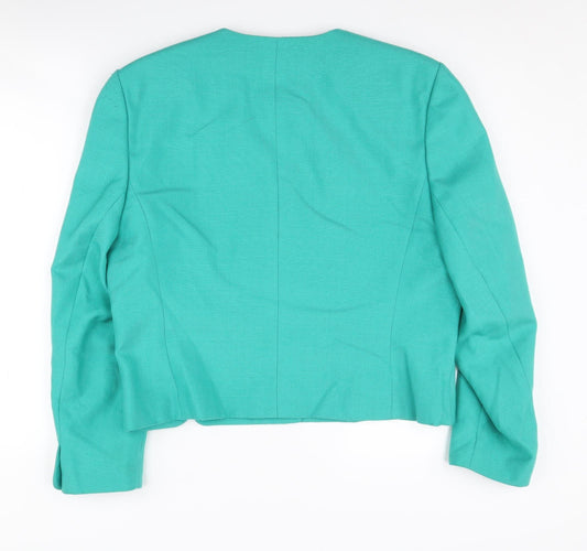Viyella Women's Green Blazer Size 14