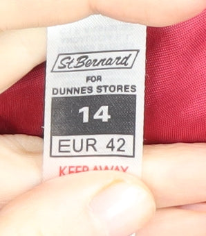Brand and care label for Dunnes Black Blazer Women's, size 14