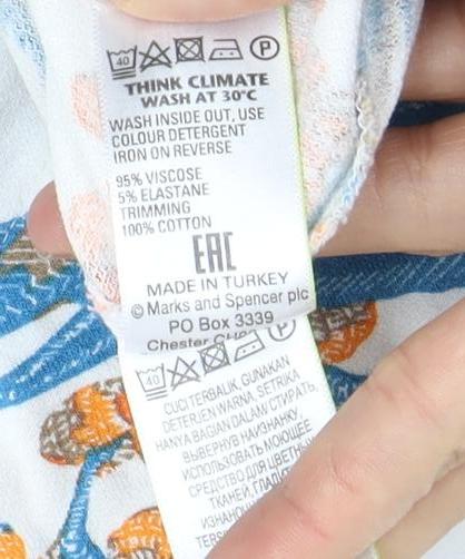 Womens UK Size 8 Marks and Spencer Multicoloured Blouse