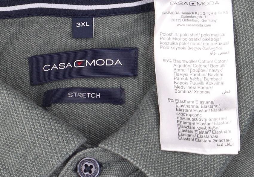 CASAMODA Men's Green 3XL Polo Shirt with Stretch