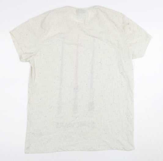 Star Wars Beige XL Jersey T-Shirt with Lightsaber Print
