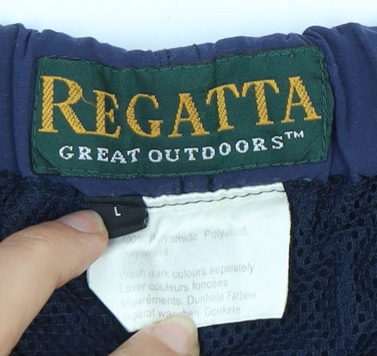 Regatta Men's Blue Shorts L with Elastic Waist