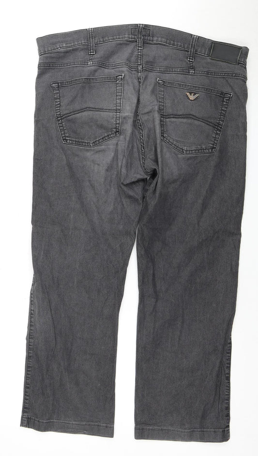 Armani Jeans Dark Grey Men's Denim Jeans Size 38