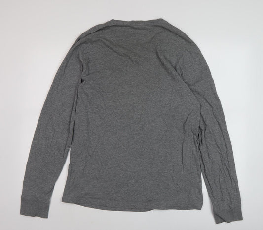 Penfield Men's Grey Graphic Print Long Sleeve T-Shirt