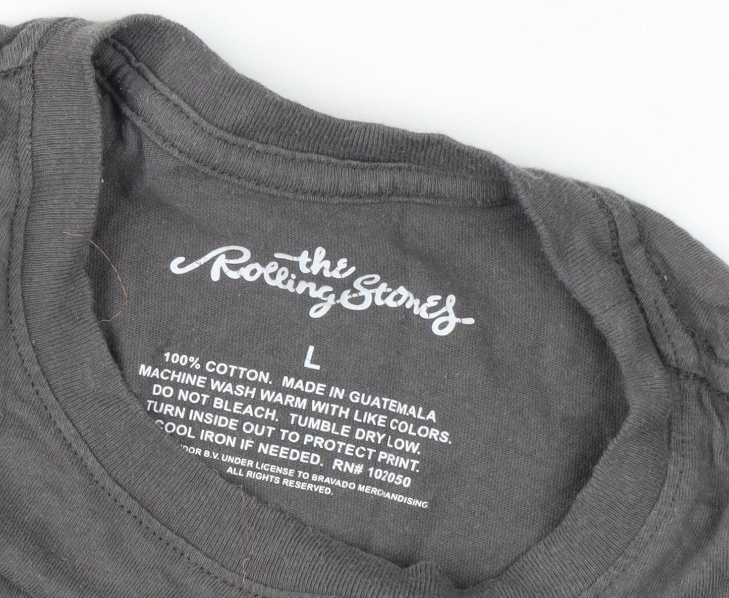 The Rolling Stones Men's Grey L Music Graphic T-Shirt