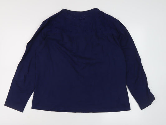 Isle Women's Blue Long Sleeve Blouse, Size L, Casual