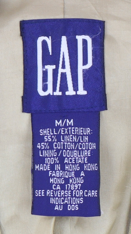 GAP Women's Beige Blazer M Regular Casual