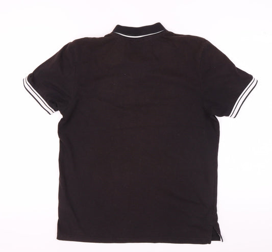 Lonsdale Men's Black Polo Shirt M