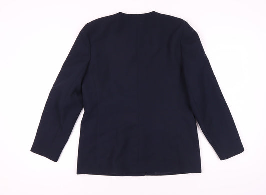 C&A Women's Blue Suit Jacket Size 14 - Elegant Blazer