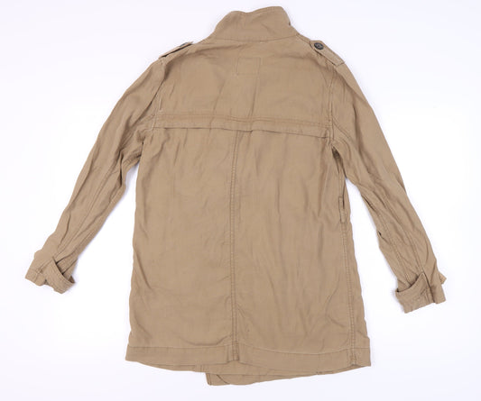 Abercrombie & Fitch Women's Beige Trench Coat M