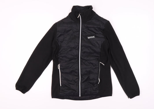 Additional front view of Regatta Women's Black Softshell Activewear Jacket, size 10