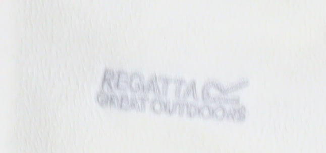 Regatta Girls Ivory Fleece Sweatshirt, Size 4 Plus, Half Zip