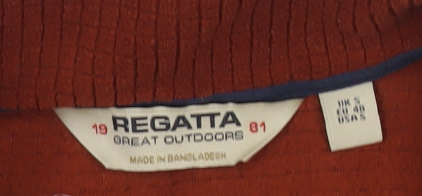 Mens UK Size S Regatta Brown 1/2 Zip Sweatshirt