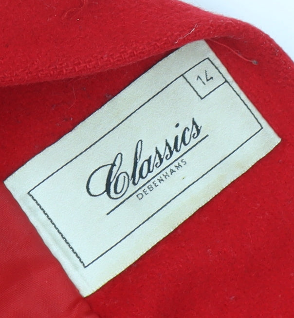 Womens UK Size 14 Debenhams Red