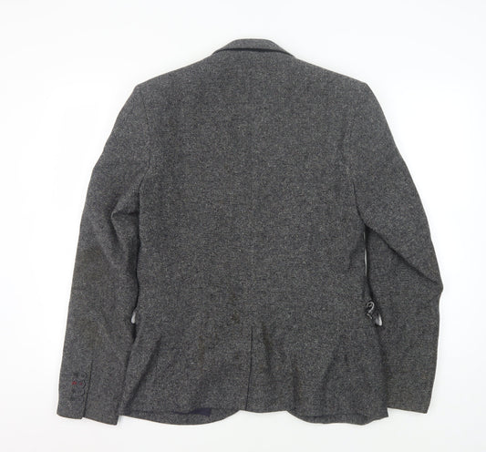 Mens UK Size S Burton Regular Grey Suit Jacket