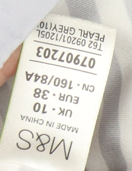 Womens UK Size 10 Marks and Spencer Grey Parka Coat