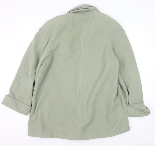 House of Fraser Green Wool Cashmere Women's Mid-Length Coat