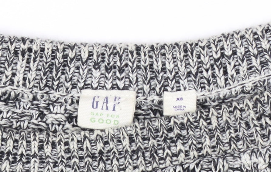 GAP Women's Grey Cable-Knit Pullover Jumper XS