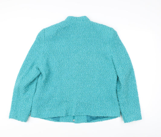 Womens UK Size 16 EWM Blue Basic Jacket