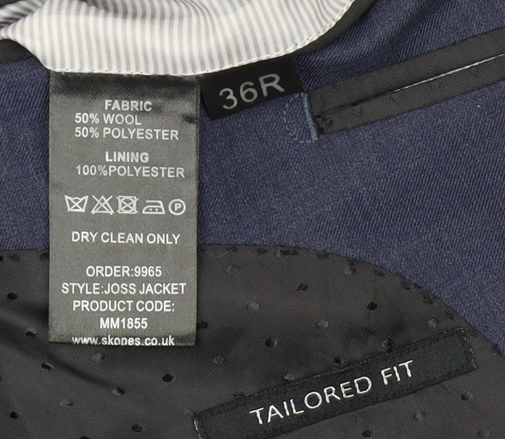 Mens UK Size 36 Skopes Regular Blue Suit Jacket