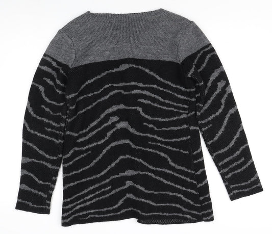 Womens UK Size 6/S Afibel Multicoloured Cardigan Jumper