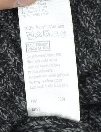 Atlantic Bay Men's Grey Full Zip Jumper, Size M