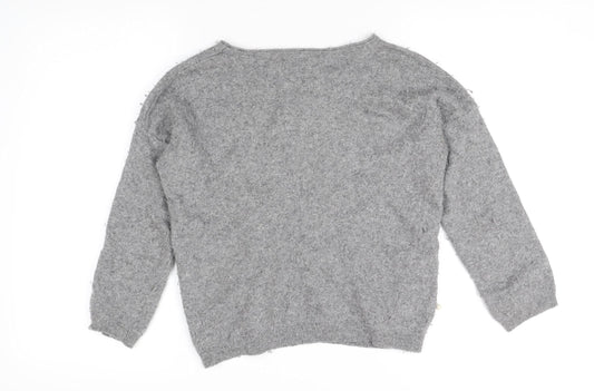 Womens UK Size L Benedetta B. Grey Pullover Jumper